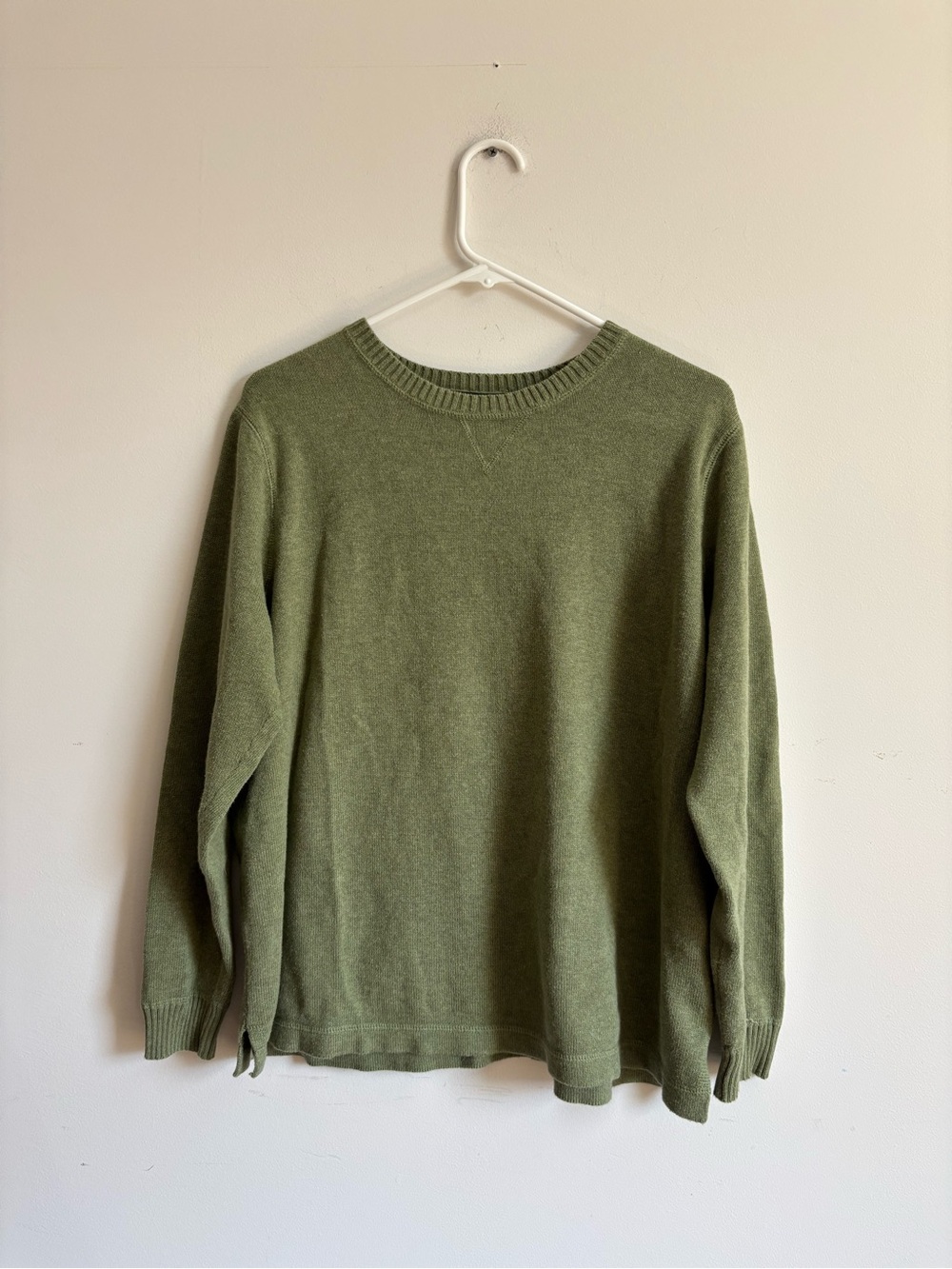 Vintage Eddie Bauer Olive Green Crewneck Sweater